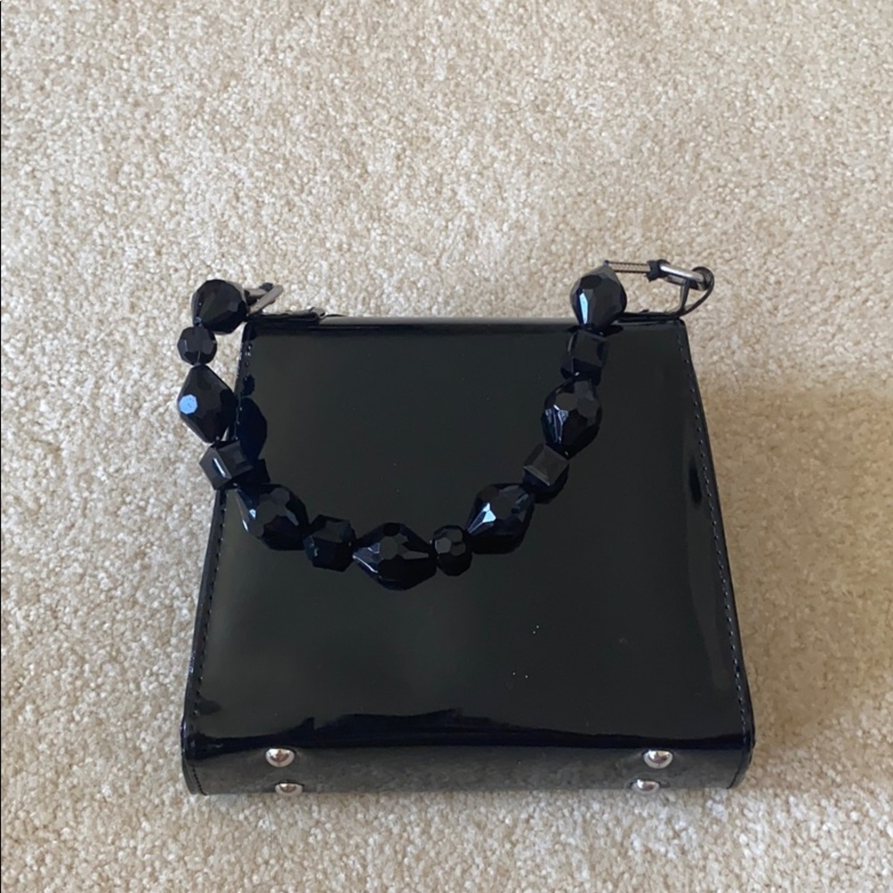 Glossy black Mini-bag - Picture 2 of 5